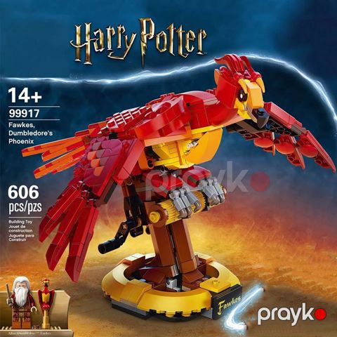 Harry Poter Lego Constructor Oyuncaq Fawkes Phoenix Dambldore, Harry Potter Constructor Bloklar 606, No.99917 — Bakı
