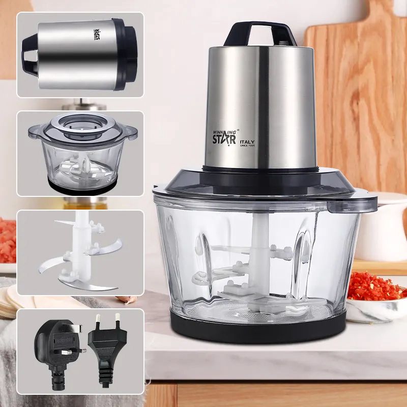 Wınnıng Star Çoxfunksiyalı 2 Sürətli Doğrayıcı Tərəvəz Doğrayıcı Tutum 2L — Blenderlər, xırdalayanlar və mikserlər, Bakı (2)