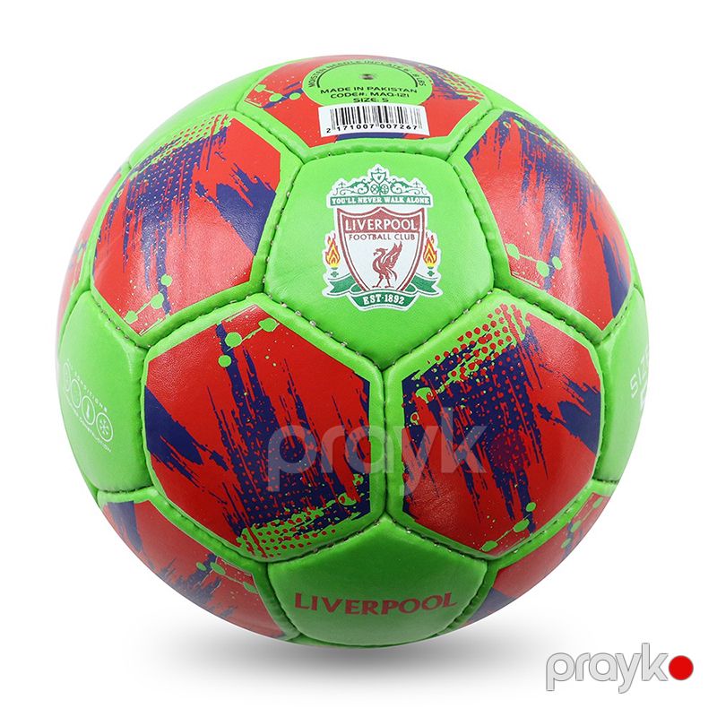 Yeni Rəngli Dizaynda 5 Nömrəli Liverpool Futbol Topu Yüksək Dayanıqlı Kamanda Futbol Topu Yaşıl Qırmızı — İdman, hobi, istirahət, Bakı (3)