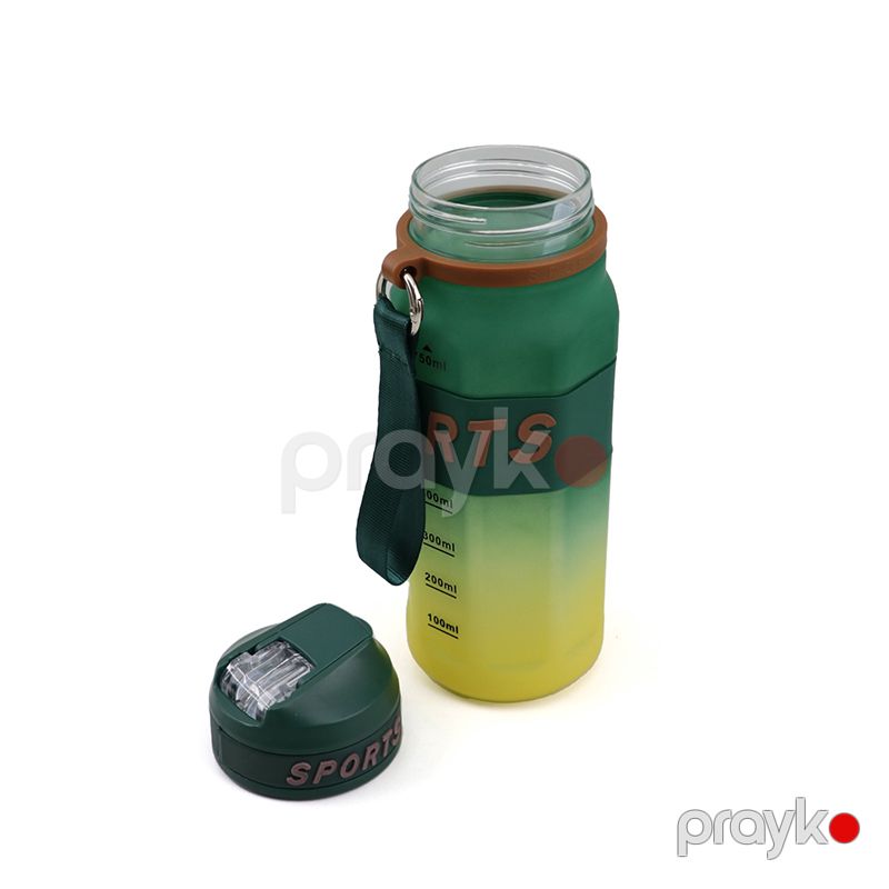 Sızdırmaz BPA-sız Rengli Su Şüşəsi Plastik Düşərgə, Velosiped Su Qabı 750 ml — Termos və termoş, Bakı (3)