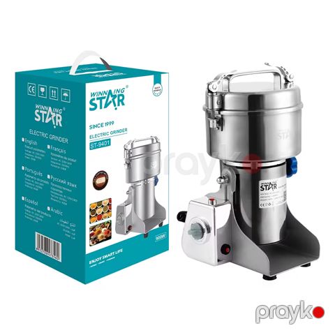 Winning Star ST-9401 Paslanmayan Polad Üyüdücü Qəhvə Ədviyyat Üyüdücü 900W — Bakı