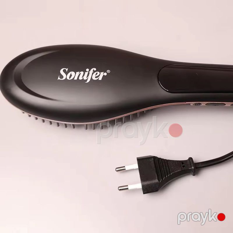 Sonifer SF-9529 Peşəkar Elektrikli Saç Düzləşdirici Fen Çoxfunksiyalı İsti Hava Feni 55W Gücündə 2-si 1 Arada İon Saç Qurutma Feni — Fən, Bakı (5)