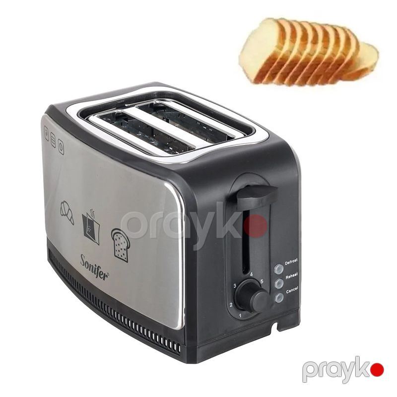 Sonifer Sf-6088 Çörək Toster Çörek Qızardıcı Toster 2 dilimli elektrikli çörək sendviç tosteri — Toster və vaflyasıcı, Bakı (5)