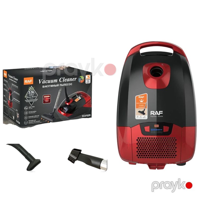 RAF 3.5L Güclü Sorma LED Displey Quru Torbalı Tozsoran RAF R.8702 Tozsoran 1700W — Tozsoran, Bakı (6)
