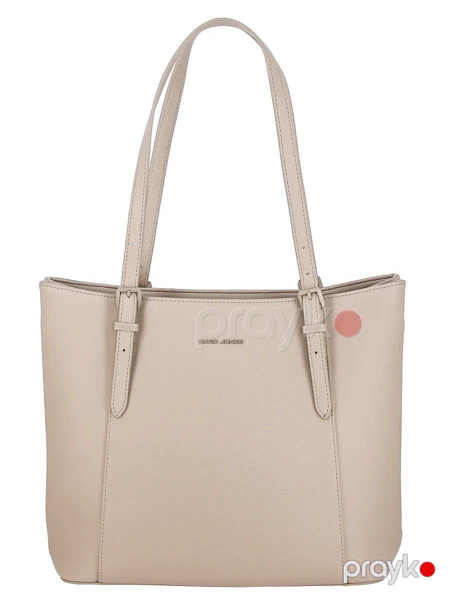 Qadınlar üçün çiyin çantası David Jones CM7674-1, eko dəri, bej, 31.5x29 sm — Mallar, Bakı (3)