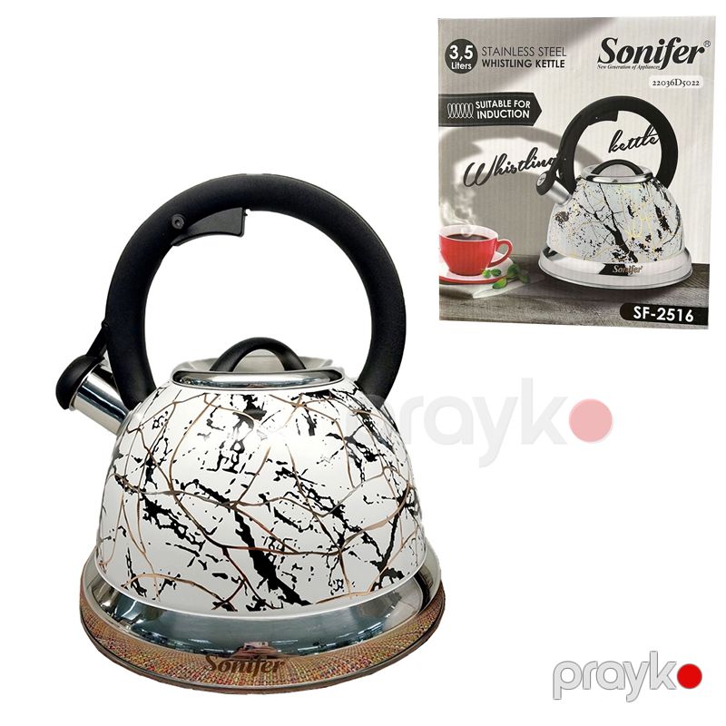 Sonifer SF-2516 Paslanmayan Polad Böyük Tutumlu Polad Çaydan 3.5L Tutumlu İnduksiya Çaydanı — Çaynikler və qəhvə qabları, Bakı (4)