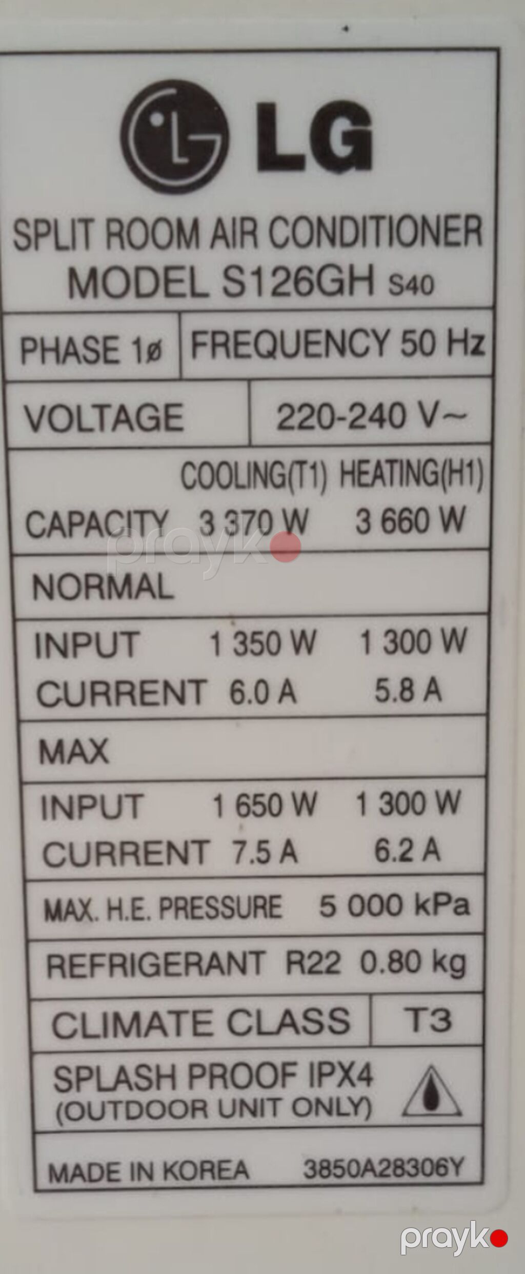 LG Split Kondisioner – Model S126GH S40 - Tip: Split room air — Kondisioner və split-sistemlər, Bakı (2)
