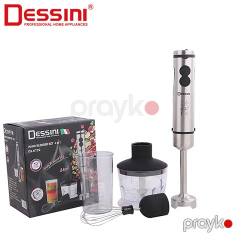 Dessını DS-6722 Çoxfunksiyalı 4-ü 1-də Yumurta Çırpıcı Əl Blenderi Portativ Elektrikli Blender — Bakı