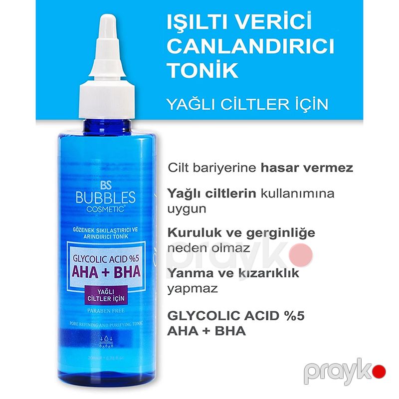 Bs Bubbles Cosmetic Yağlı Dərilər Üçün Tonik Aha+bha Paraben Free 200ml Üzə Qulluq Üçün Gel Qlikolik Turşu 5% — Gözəllik və səhiyyə, Bakı (3)