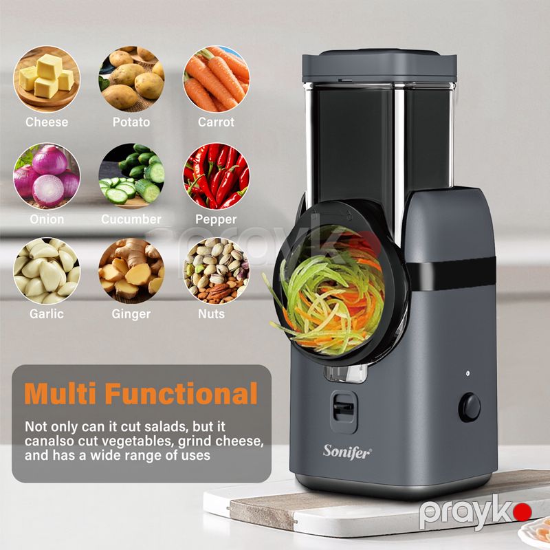 Sonifer SF-5550 - Doğrayıcı 6-sı 1-də Çoxfunksiyalı Dilimləmə Doğrama Diski Elektrikli Tərəvəz Doğrayan Salat Doğrayıcı — Blenderlər, xırdalayanlar və mikserlər, Bakı (5)
