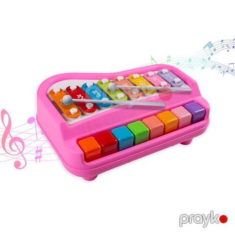 Uşaq Üçün Rəngli Oyuncaq Ksilofon Piano 8 Notlu — Bakı
