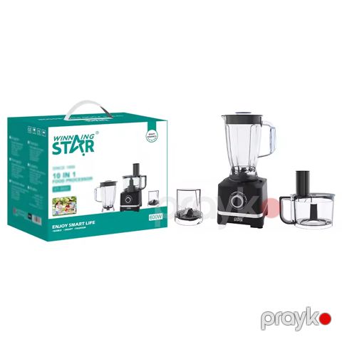 Wınnıng Star ST-5537 Çoxfunksiyalı Blender 3-ü 1 Arada Üyüdücü Blender 600W Gücündə — Bakı