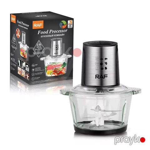 RAF R.7018 Protativ Elektrikli Blender Qida Tərəvəz Meyvə Doğrayıcısı 500W Gücə Məxsus Elektriikli Doğrayıcı 2L — Bakı