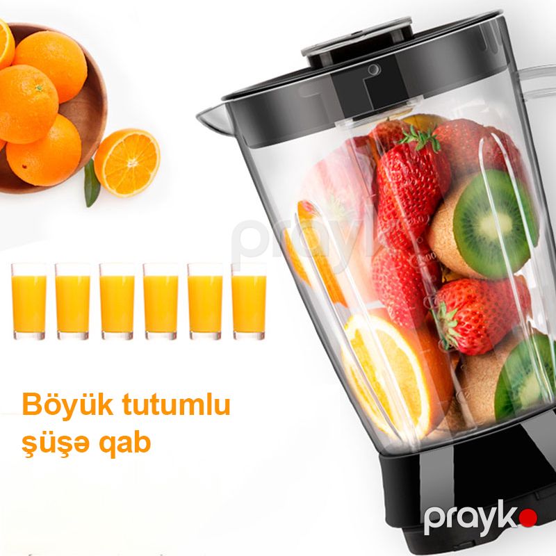 2-si 1 Arada 5Funksiyalı Professional DSP Stand Blender 350W Böyük tutuma Sahib Çoxfunksiyalı LED Blender 5.90 kq — Blenderlər, xırdalayanlar və mikserlər, Bakı (6)