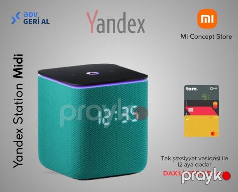 Ağıllı dinamik "Yandex Station Midi Emerald" — Bakı