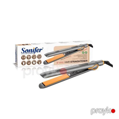 Sonifer SF-9582 Çoxfunksiyalı Elektrikli Saç Şəkilləndirici Ütü Feni — Bakı