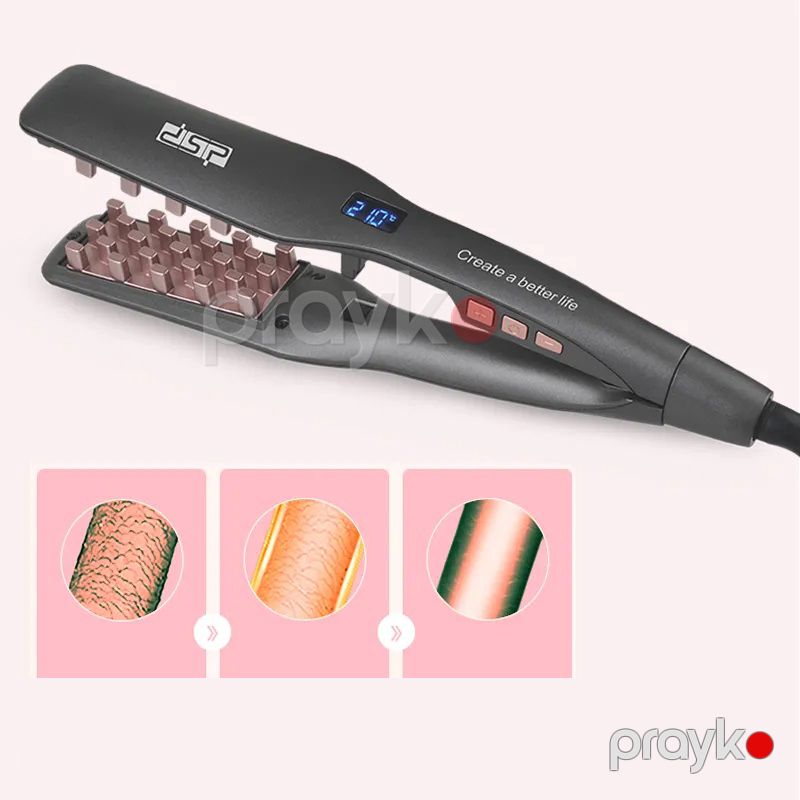 DSP İkisi Birində Peşəkar Saç Düzləşdirici 58W 130-210°C Temperatura Sahib Keramik Saç Ütüsü Create A Better Life — Fən, Bakı (4)