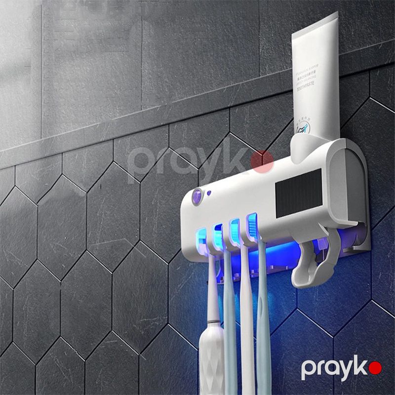 Çoxfunksiyalı Ultrabənövşəyi Sterilizasiya Diş Fırçası Divara Quraşdırılmış Avtomatik Diş Pastası Rəfi Şarj Ediləbilən Diş Fırçası — Mallar, Bakı (4)
