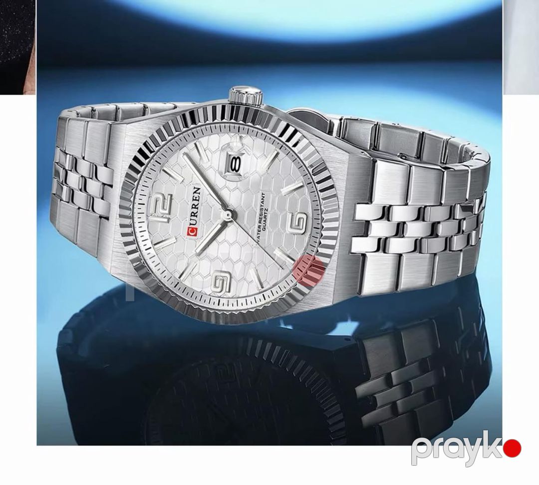 Qol saatı kişilər üçün Curren CN 8498 Silver — Mallar, Bakı (3)
