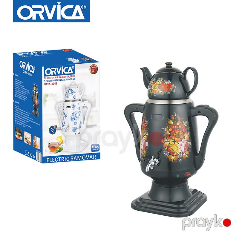 Orvıca Türk Çayı Klassik Samovarı, Antik Dizaynlı 5L Rus Samovar Dəsti ORM-3309 — Ev texnikası, Bakı (4)