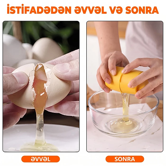 Praktik Yumurta Qıran Alət: İdeal Səhər Yeməyinin və Təmiz Mətbəxin Sirri — Mallar, Bakı (2)