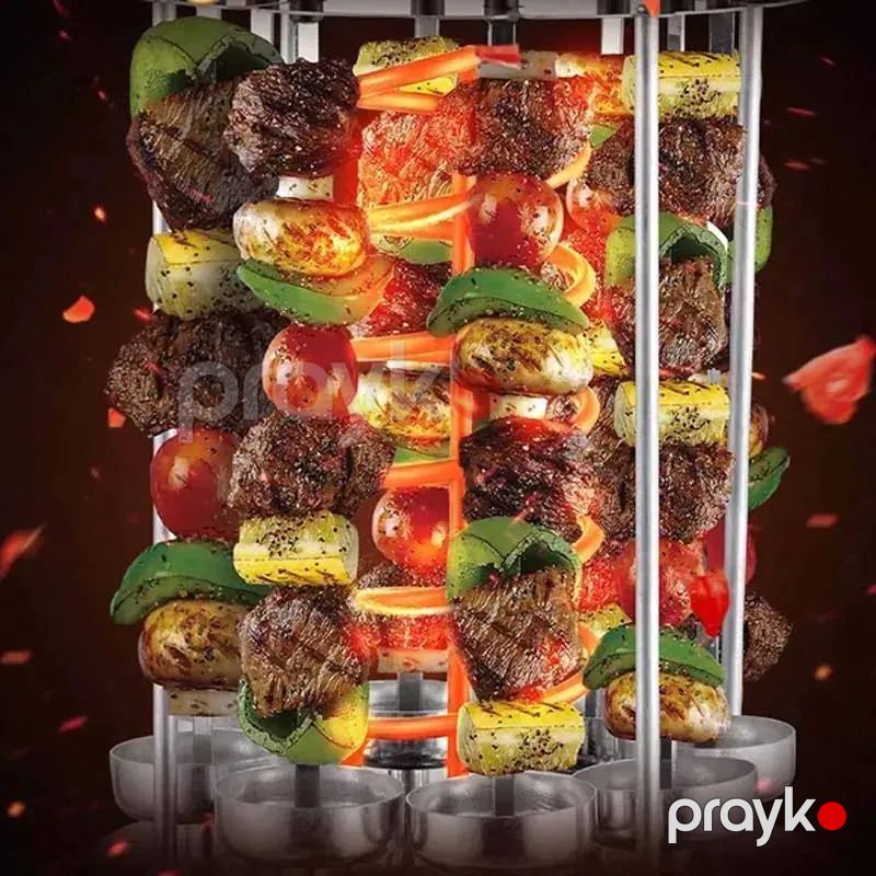 Sokany SK-6113 Elektrikli Manqal Şaquli Portativ Fırlanan Barbekü 1500W — Soba və qrillər, Bakı (4)
