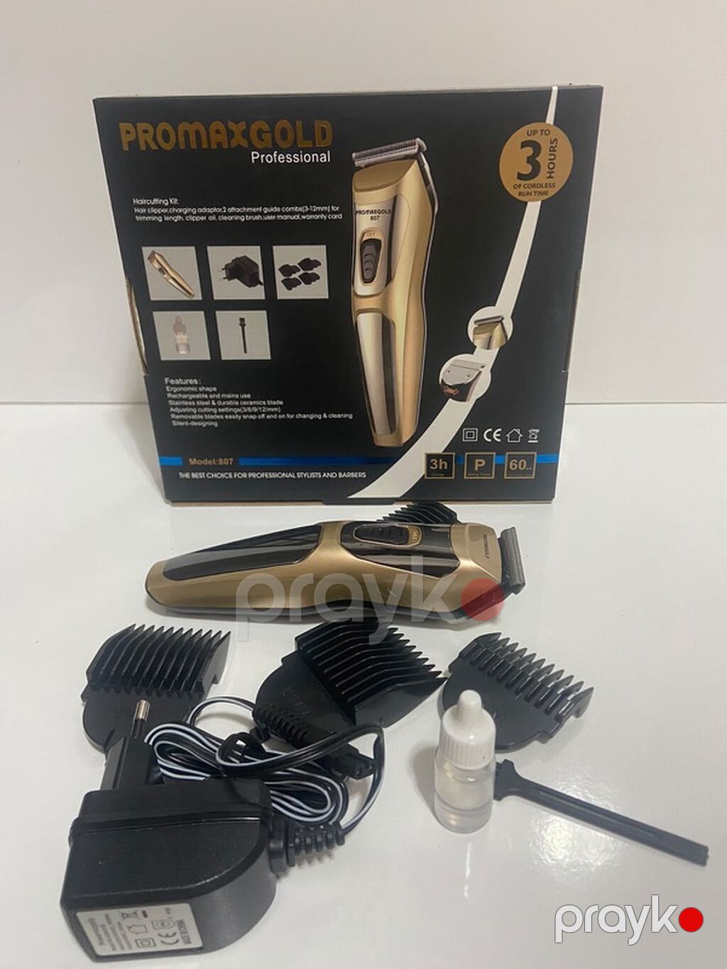 Promaxgold Professional saç kəsim maşını – Model: 807 Xüsusiyyətlər — Saç kəsmə maşınları, Xırdalan (3)