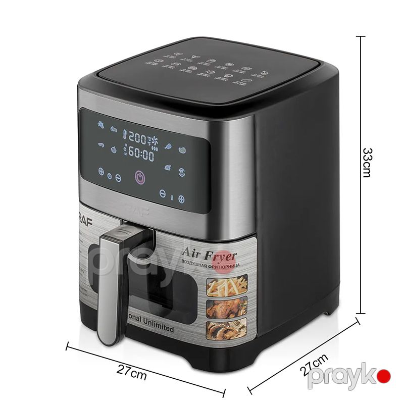 RAF R.5350 Çoxfunksiyalı Elektrikli Qızardıcı Hava Fritöz Airfryer 1300W — Digər mətbəx texnikası, Bakı (5)