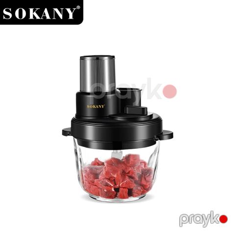 Sokany Şüşə Doğrayıcı SK-06037 4-in-1 Çoxfunksiyalı 3L tutum və 1000W güclü Doğrayıcı — Bakı