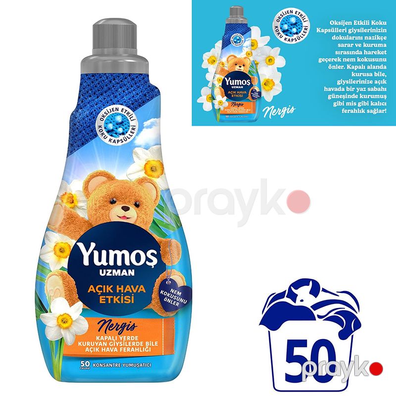Yumoş Uzman Açık Hava Etkisi Yumuşatıcı 1200 ml Nergis Çamaşır Yumuşatıcısı Geyim Yumuşatıcı Açık Hava Esintisi — Mallar, Bakı (3)