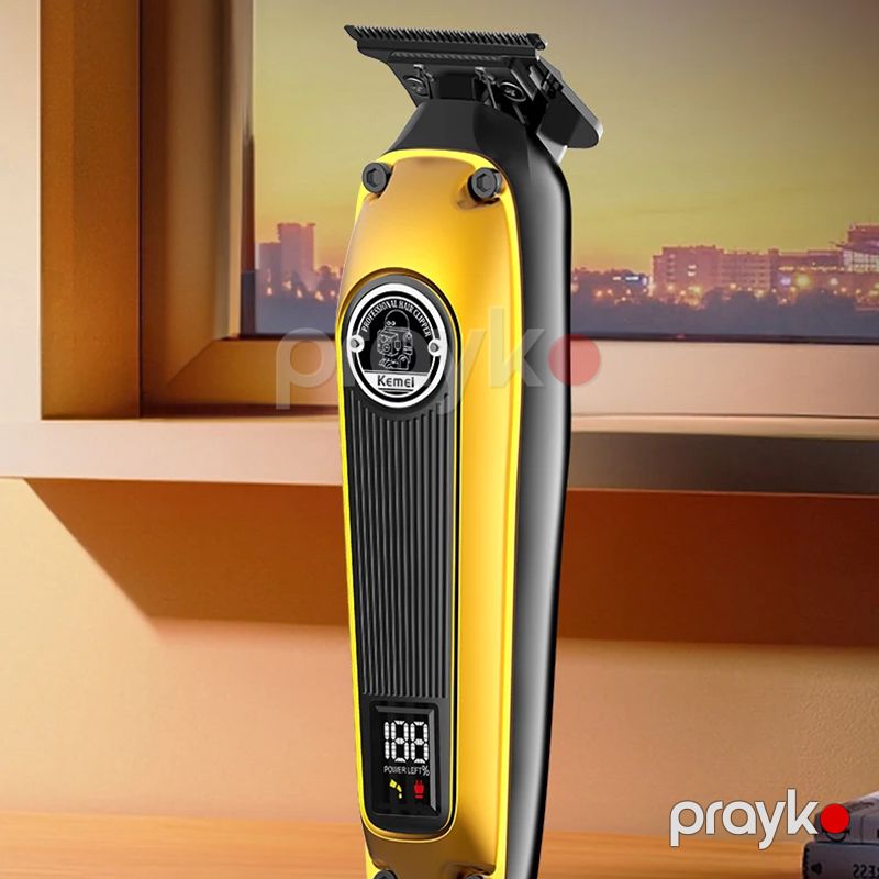 Kemei KM-1855 Saç Saqqal Təraş Maşını Yüksək Keyfiyyətli Professional Kişi Üçün Trimmer — Usturalar, trimmerler və epilyatorlar, Bakı (6)