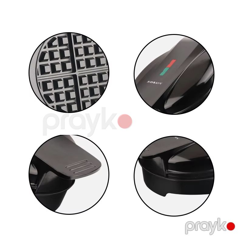 Sokany SK-519 Çoxfunksiyalı Elektrikli Toster Böyük Tutumlu Waffle Hazırlayıcı 1000 W — Toster və vaflyasıcı, Bakı (3)