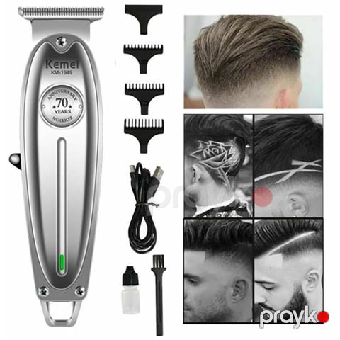Kemei Elektrikli Metal Professional Kişi Saç Təraş Maşını Trimmer kemei km 1949 — Bakı