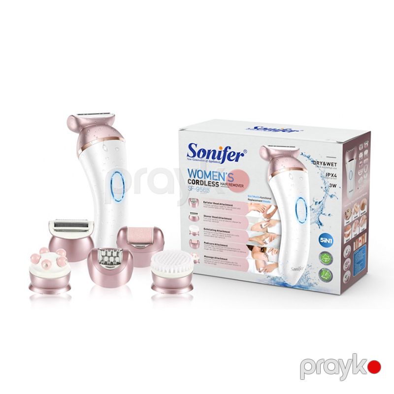 Sonifer SF-9565 Çoxfunksiyalı 5-i Bir Arada Epilyasiya Cihazı Suya Davamlı Professional Epilyator — Usturalar, trimmerler və epilyatorlar, Bakı (2)