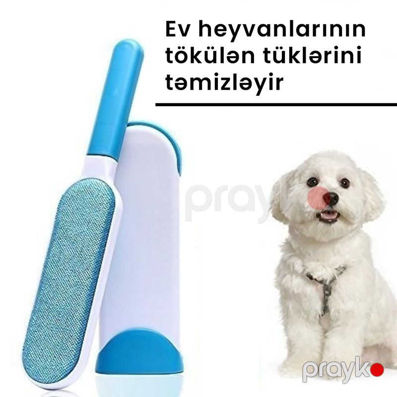 Praktik Tük Təmizləmə Fırçası Elektrostatik Yapışqan Tük Təmizləyici Epi Fırça Divan Yataq Portativ Məişət Təmizləmə Fırçası — Heyvan malları, Bakı (3)