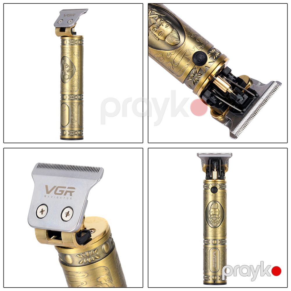 Professional Trimmer VGR V-085 Metal Gold Üzqırxan VGR V-085 Saç Kəsən — Usturalar, trimmerler və epilyatorlar, Bakı (4)