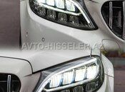 Mercedes-Benz W205 fara statik Led 8 qaşlı — Brabus-M Babək Prospekti — Otomobil aydınlatması