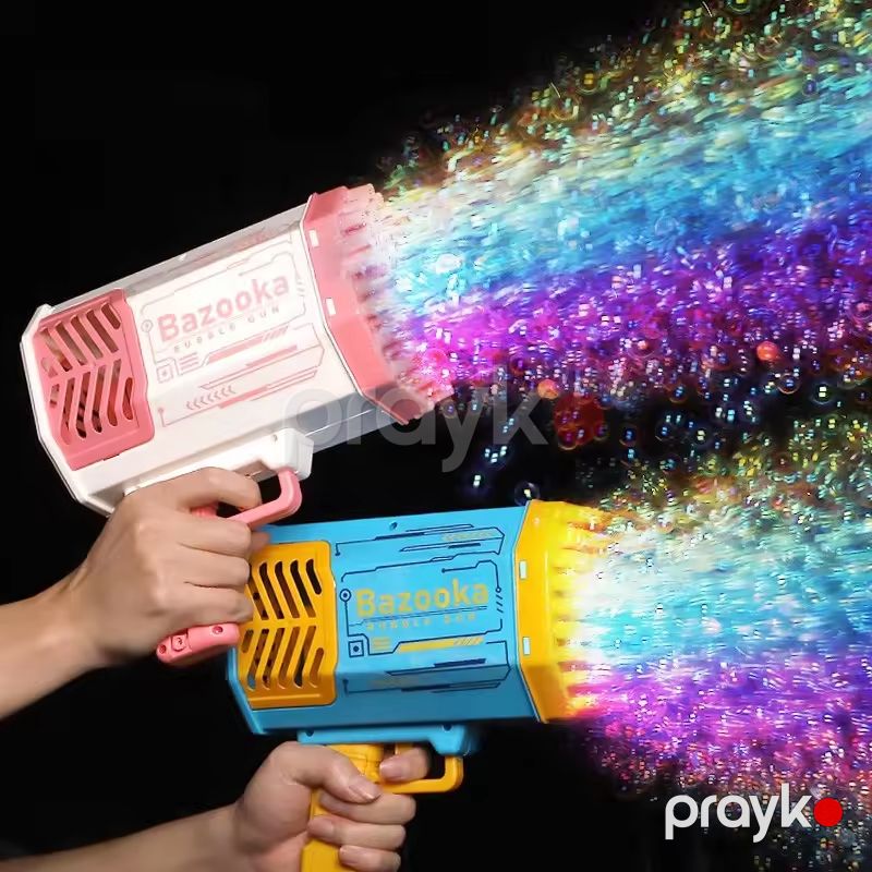 Uşaqlar Üçün Bubble Pulemyot Rəngarəng İşıqlı Baloncuk Silahı Yüksək Sürətli Su Tapançası Bazooka MO-397 — İdman, hobi, istirahət, Bakı (3)