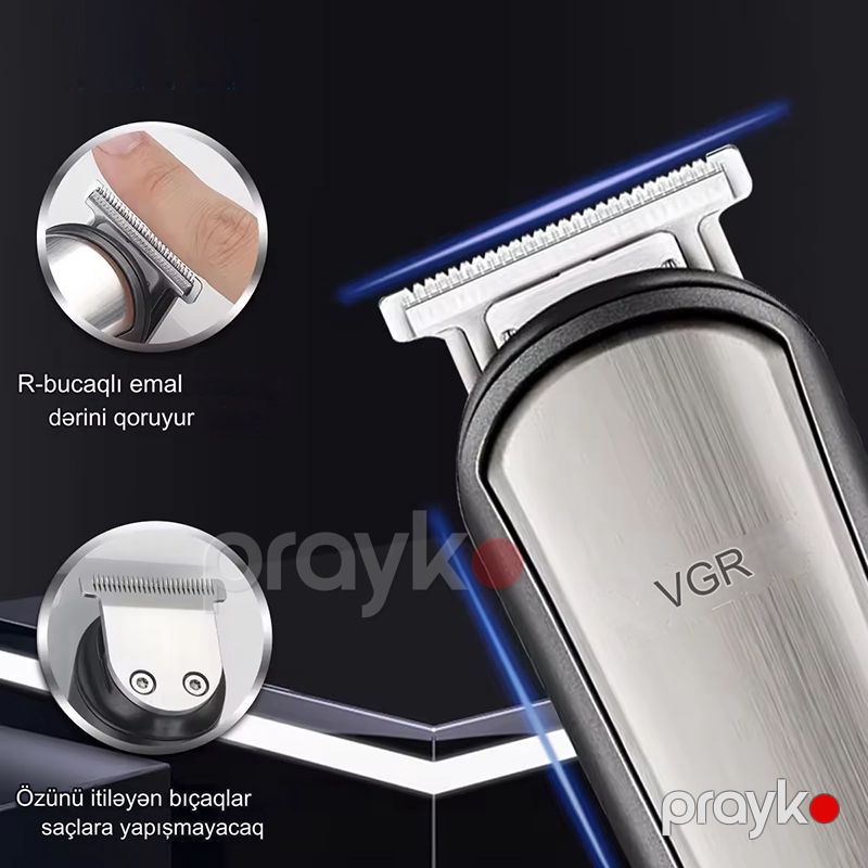 VGR V-105 Çoxfunksiyalı Saç Saqqal Təraş Maşını Burun Qulaq Trimmer Dəsti 5W — Usturalar, trimmerler və epilyatorlar, Bakı (5)