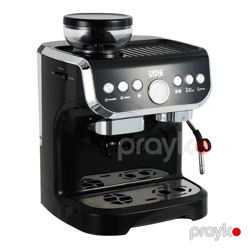 Wınnıng Star ST-9707 Çoxfunksiyalı Qəhvə Hazırlayan Elektrikli Yüksək Təzyiqli Espresso Maşını Kofe Üyüdücü İlə — Digər mətbəx texnikası, Bakı (6)