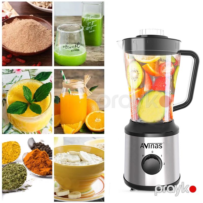 Professional Kokteyl Blenderi 4-ü 1 Arada Qida Prosessoru Yüksək Güclü Elektrikli Blender Dəsti 1200 Watt — Blenderlər, xırdalayanlar və mikserlər, Bakı (6)