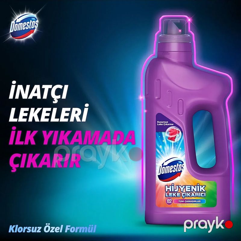 Domestos Tüm Renkler İçin Hijyenik Sıvı Leke Çıkarıcı 1000 ml Geyimlər Üçün Ləkə Təmizləyici Domestos — Mallar, Bakı (2)
