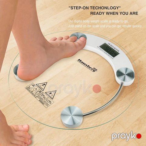 Personal Şüşə Tərəzi 150kg Portativ Həssas Elektron LCD Ekranlı Rəqəmsal Tərəzi — Bakı