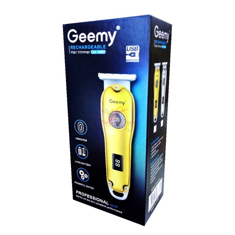 Geemy Trımmer GM-6682 Rəqəmsal Batareya Ekranı Olan Kişilər üçün Doldurulan Saç, Saqqal və Bığ Kəsicisi — Usturalar, trimmerler və epilyatorlar, Bakı (6)