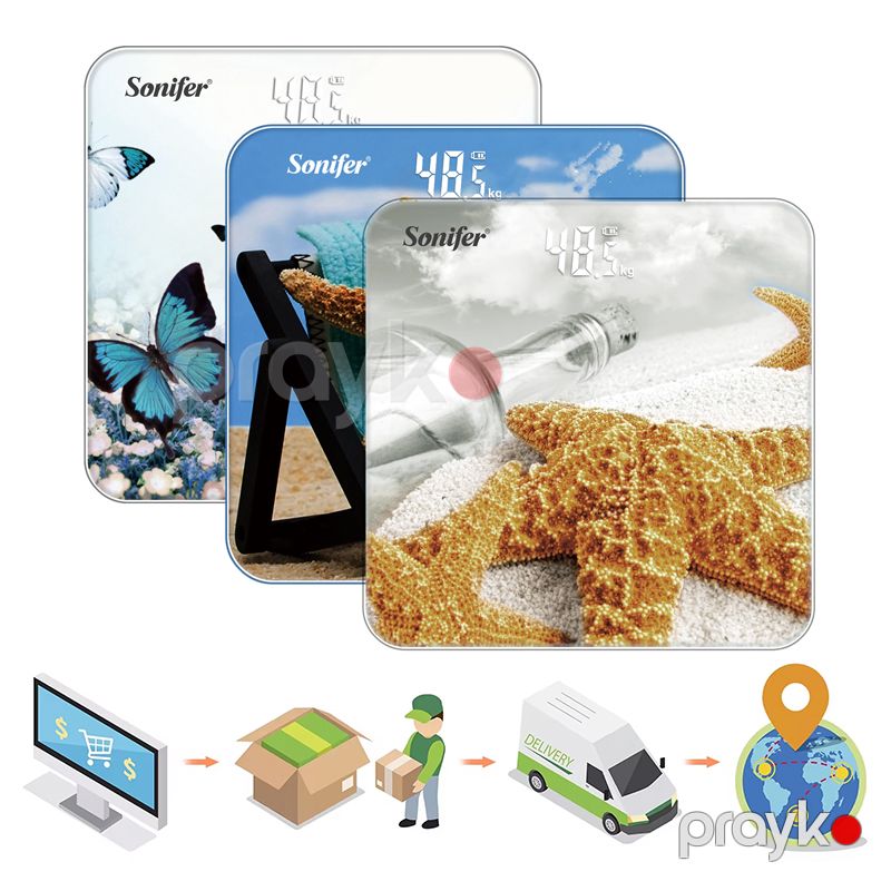 Sonifer SF-1908 Bədən tərəzisi Rengli Dizaynı Portativ Çəki Bədən Yağ Balansı Rəqəmsal Elektron Tərəzi — Tərəzi, Bakı (5)