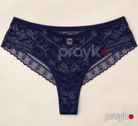 Qadın tumanı bikini 24556, tünd bənövşəyi, gipür, ölçü XL — Bakı