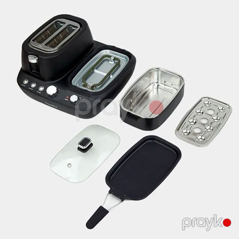Sonifer SF-4024 Çoxfunksiyalı 2-si 1 Arada Toster Çörək Qızardan — Toster və vaflyasıcı, Bakı (4)