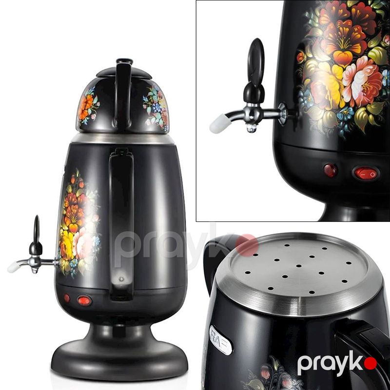 Elektrik Samovarı RAF R-7118 3.5L Çaynik Şamovar Dəsti Müxtəlif Rəng Seçimi İlə RAF Samovar R.7118R 1000 Vt — Samovarlar, Bakı (5)