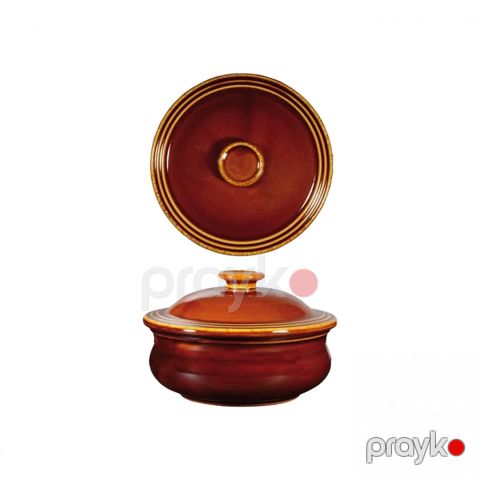 Tava Art De Cuisine Rustic Brown, 430 ml, keramika, qəhvəyi, qapaqlı - ZCAGLSPT1 — Bakı