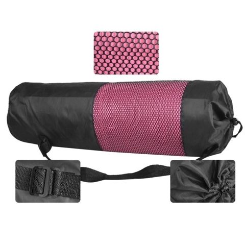 2 Ədəd Tutacaqlı Neylon Yoga Mat Çantası Standart Ölçüyə Malik Davamlı Çanta — Fitness və Yoga